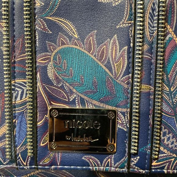 Nicole by Nicole Miller Wallet Convertible Clutch Crossbody Zipper Purse - Picture 2 of 11